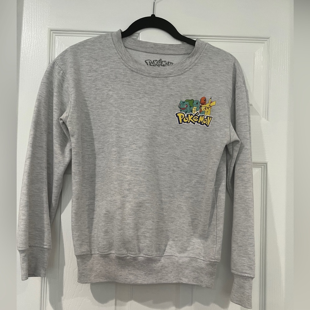 Gray Pokémon Crewneck Sweatshirt Size Small